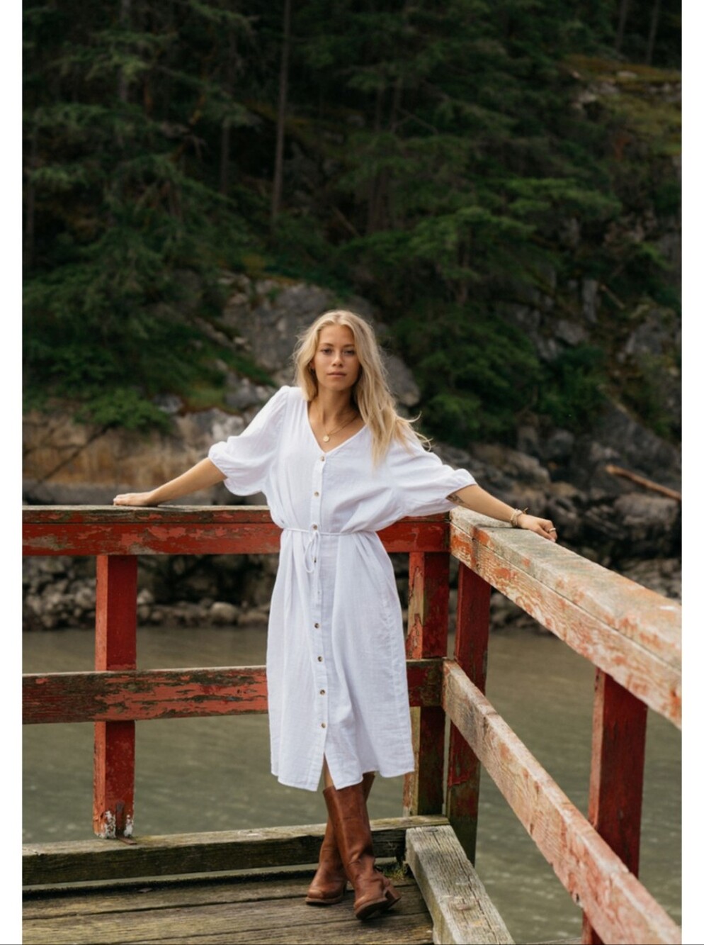 Jackson Rowe Steer Dress in White Size XS